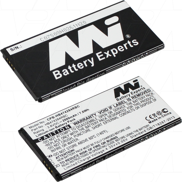 MI Battery Experts CPB-HB474284RBC-BP1